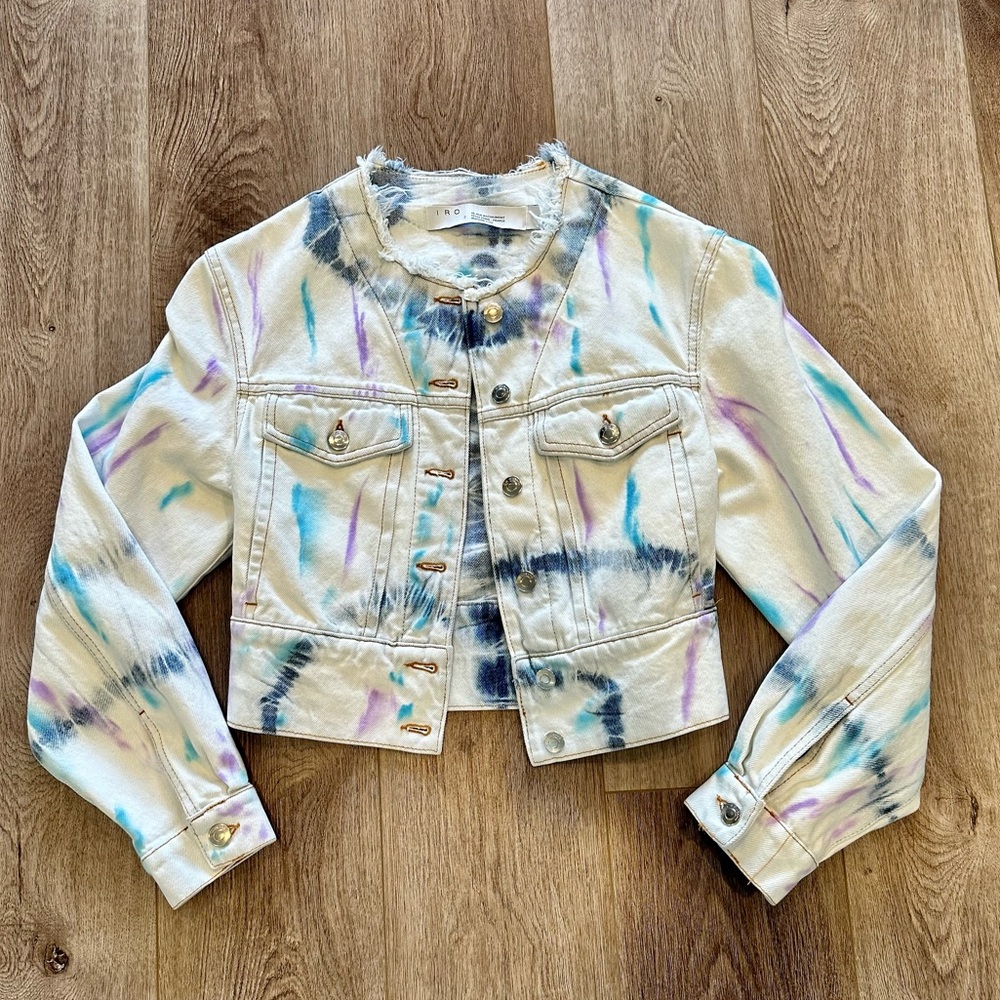 Oversized cropped Denim Jacket NWOT
